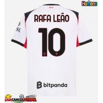Camisa de Futebol AC Milan Rafael Leao #10 Equipamento Secundário 2025-26 Manga Curta